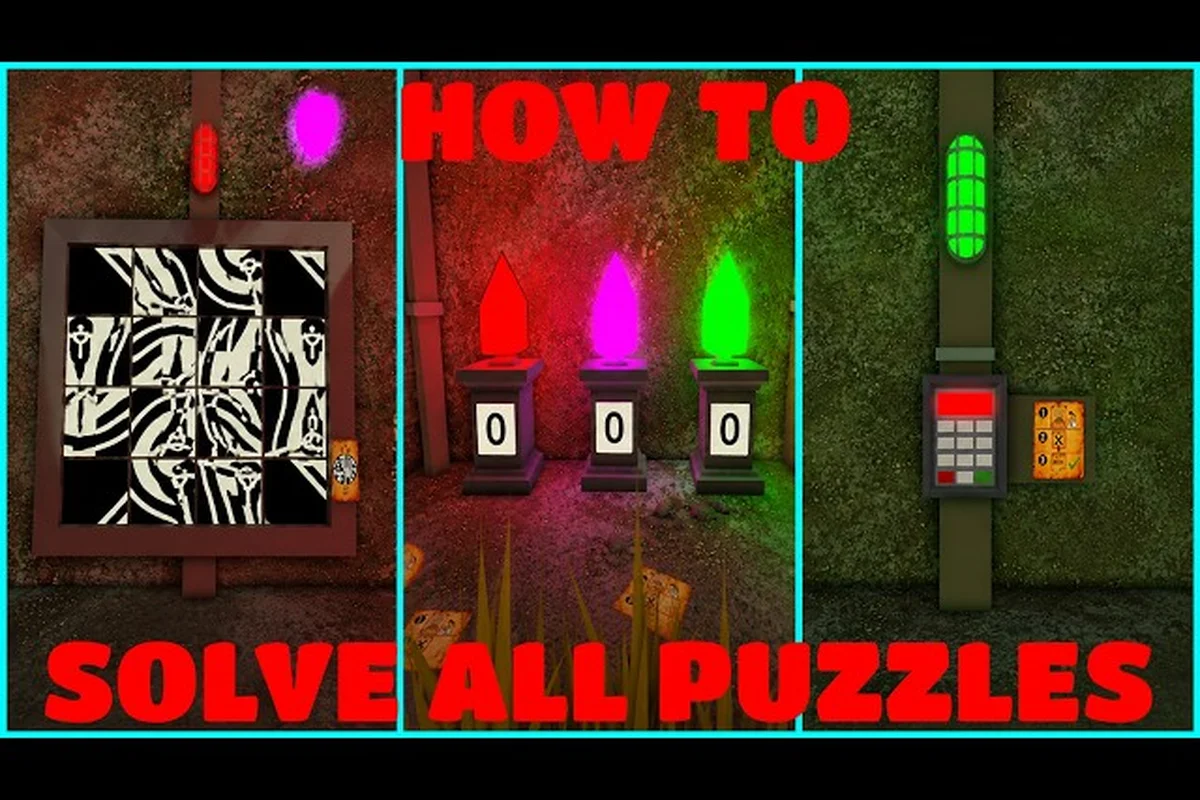 The picture board, colored-crystal counters and paper-code keypad in the Basement.